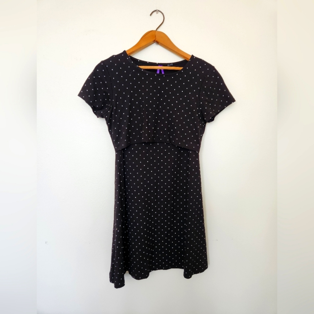 Seraphine Black Polka Dot Dress